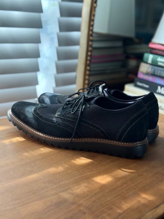 J Murphy Johnston Murphy Duncan Oxford Mens 11M Black Wingtip Dress Casual Shoes main image 7